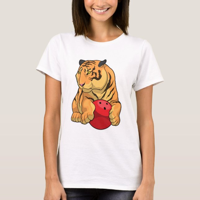 Tiger Bowling Bowling ball T-Shirt (Front)