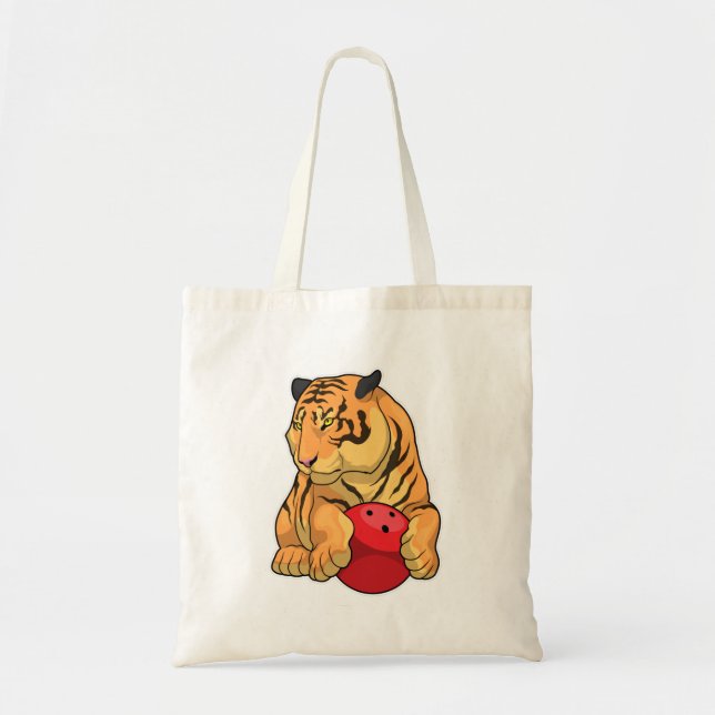 Tiger Bowling Bowling ball Tote Bag (Front)