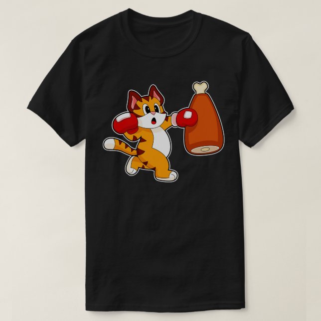 Tiger Boxer Punching bag Boxing T-Shirt (Design Front)