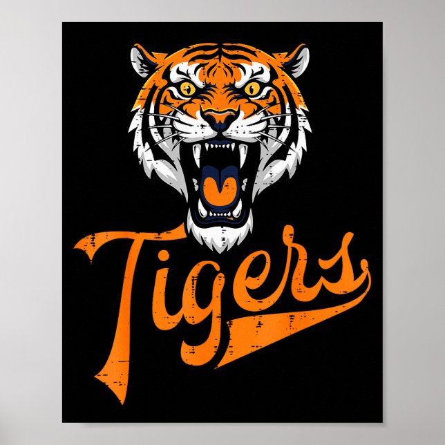 Tiger Boys Girls Teen Kids Men Youth Women  Poster (Front)
