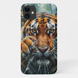 Tiger Breaking Through Case-Mate iPhone Case
