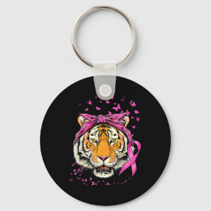Tiger Breast Cancer Awareness Pink Ribbon Cancer S Key Ring