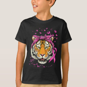 Tiger Breast Cancer Awareness Pink Ribbon Cancer S T-Shirt