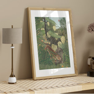 Tiger Buffalo Jungle Foliage Ephemera Decoupage Tissue Paper