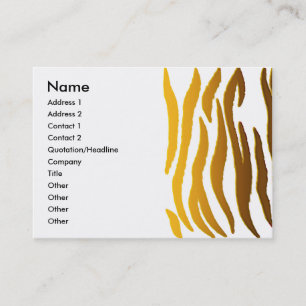 Tiger   business card