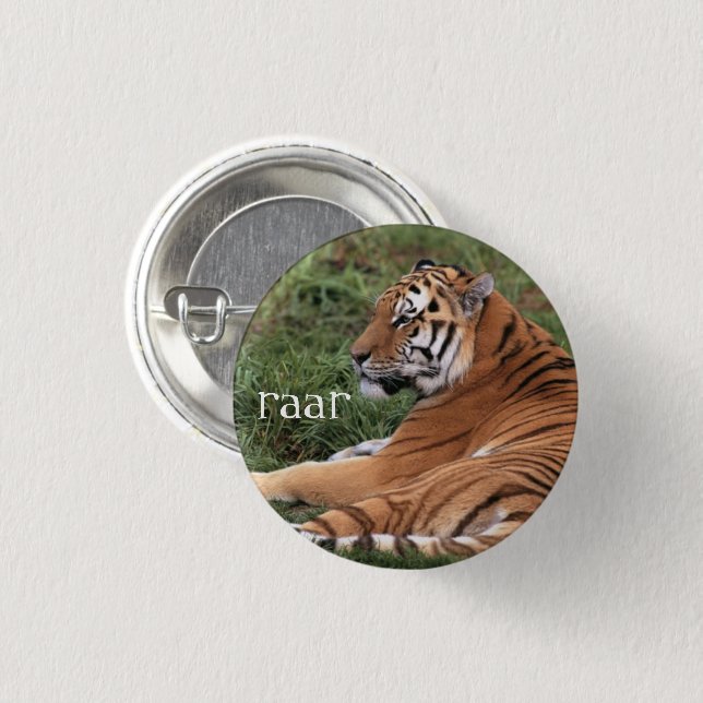 Tiger Button (Front & Back)