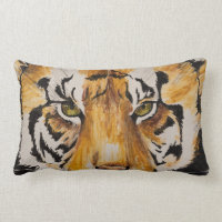 "Tiger" by T.S. Tyre Lumbar Pillow