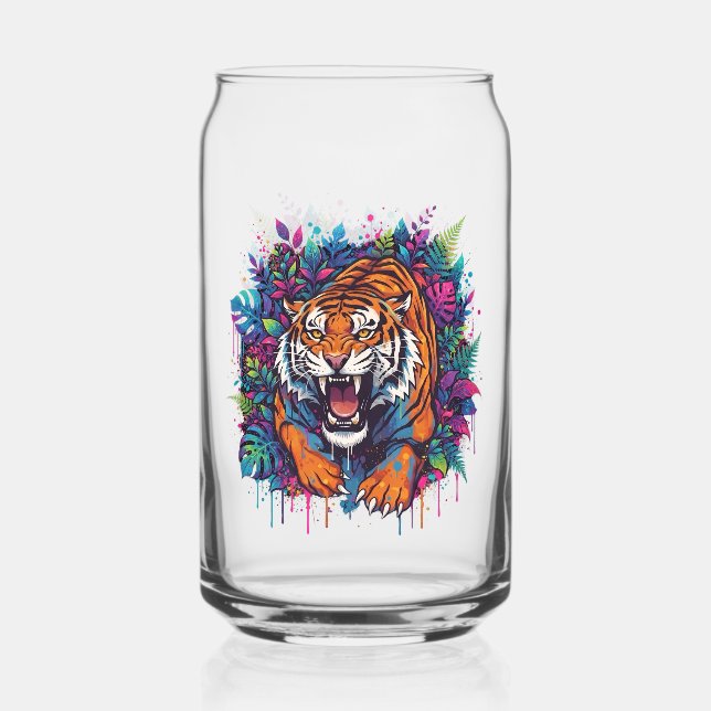 Tiger Can Glass (Front)