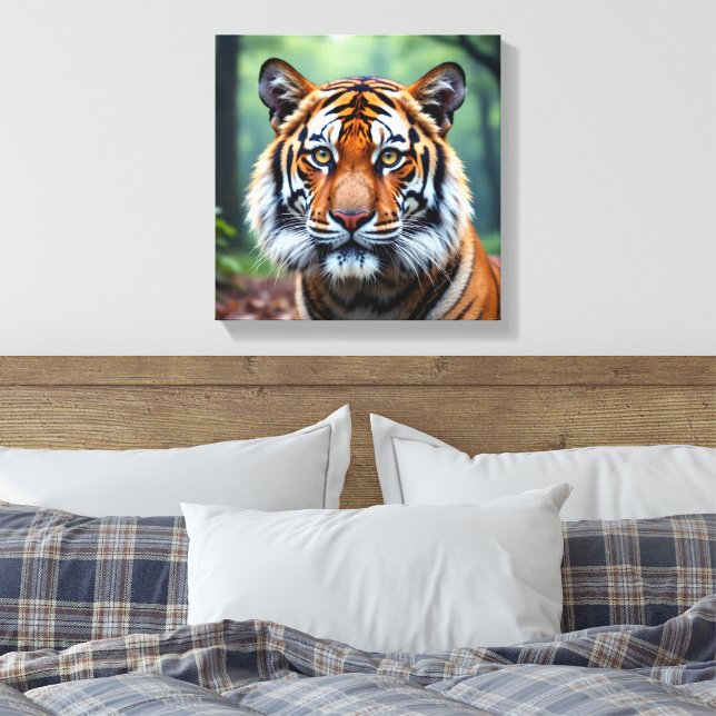Tiger Canvas Print (Insitu(Bedroom))