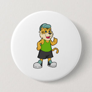 Tiger Cap 7.5 Cm Round Badge