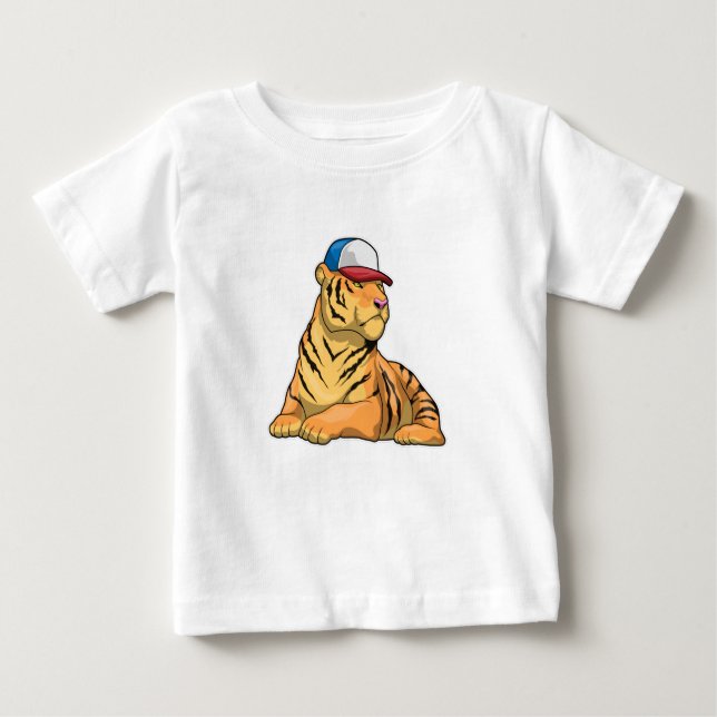 Tiger Cap Baby T-Shirt (Front)