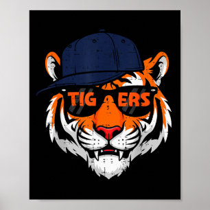 Tiger Cap Boys Youth Teen Kids Men Women Girls  Poster