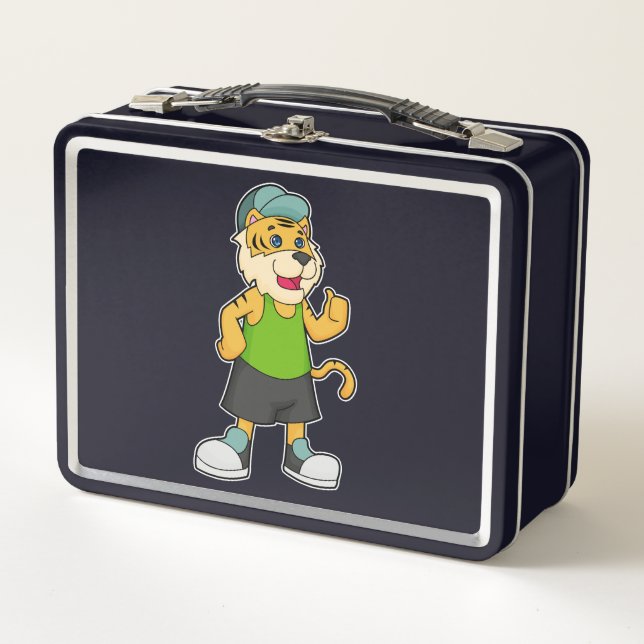 Tiger Cap Metal Lunch Box (Front)