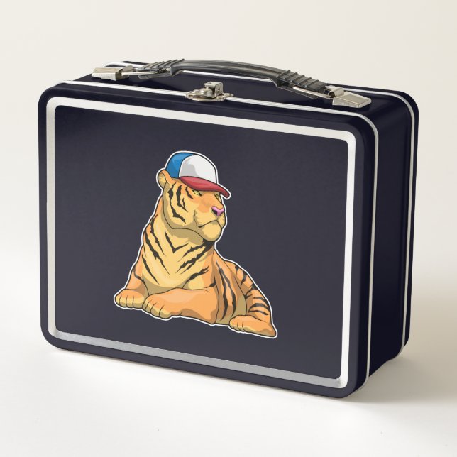 Tiger Cap Metal Lunch Box (Front)