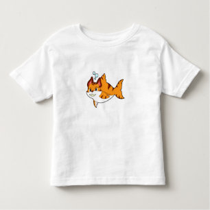 Tiger cat as Shark in Water.PNG Toddler T-Shirt