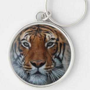 Tiger Cat Stripes Jungle Mist Animal Key Ring