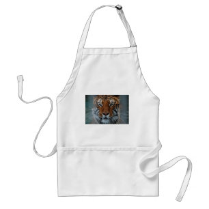 Tiger Cat Stripes Jungle Mist Animal Standard Apron