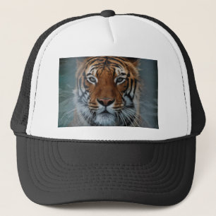 Tiger Cat Stripes Jungle Mist Animal Trucker Hat