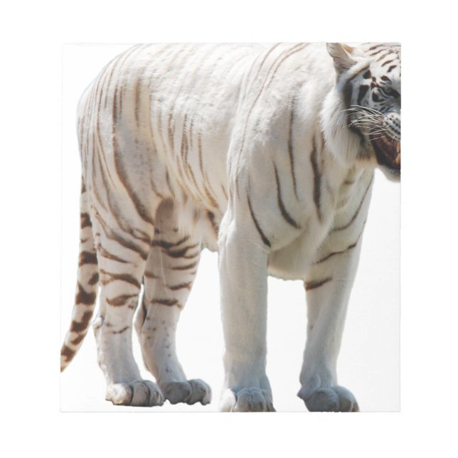 Tiger cat stripes personalise diy Anniversaries Notepad (Front)