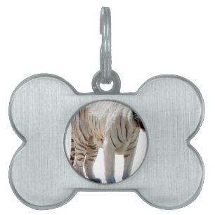 Tiger cat stripes personalise diy Anniversaries Pet Tag