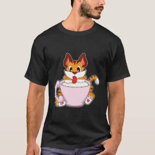 Tiger cat with Cup of Milk.PNG T-Shirt