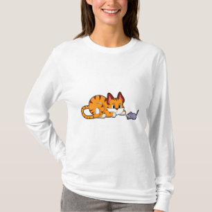 Tiger cat with Mouse T-Shirt