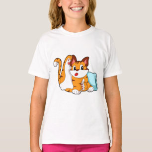 Tiger cat with Pillow T-Shirt