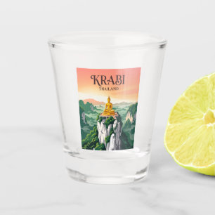 Tiger Cave Temple Thailand Shot Glass