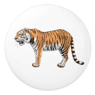 Tiger Ceramic Knob