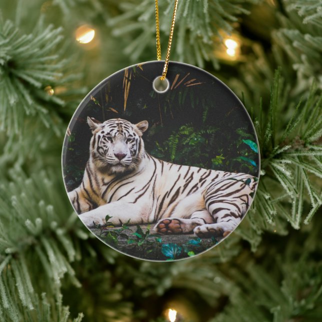 Tiger Ceramic Tree Decoration (Tree)