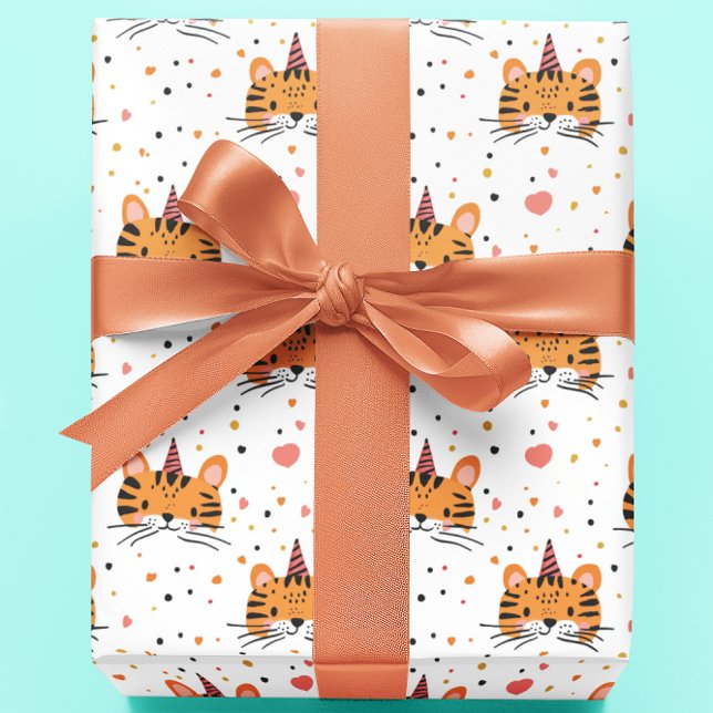 Tiger Child Birthday  Wrapping Paper (Creator Uploaded)