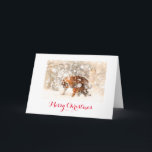 Tiger christmas card<br><div class="desc">Tigers playing in the winter snow wishing you a merry christmas</div>