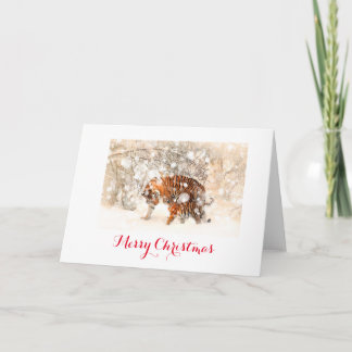 Tiger christmas card