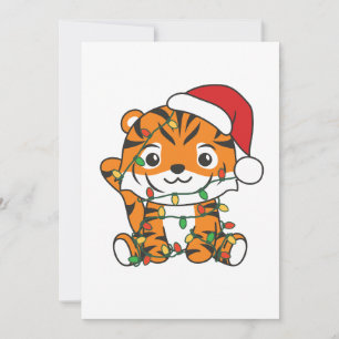 Tiger Christmas Winter Animals Holiday Tigers