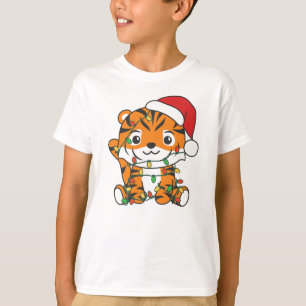 Tiger Christmas Winter Animals Holiday Tigers T-Shirt