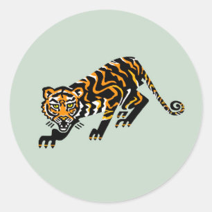 Tiger - classic round sticker