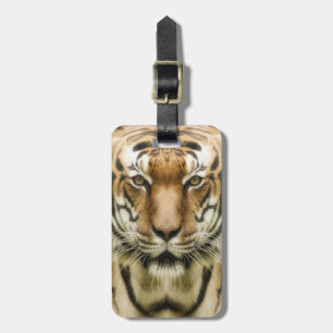 Tiger Close-Up custom luggage tag