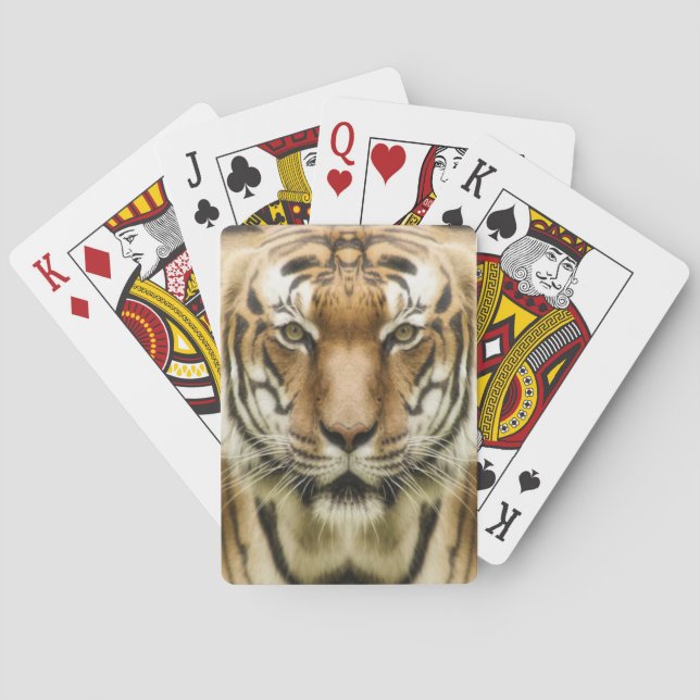 Tiger Close-Up playing cards (Back)