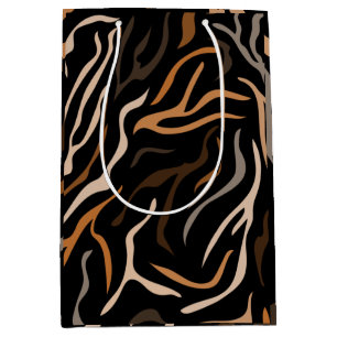 Tiger Colour Pattern Animal Medium Gift Bag