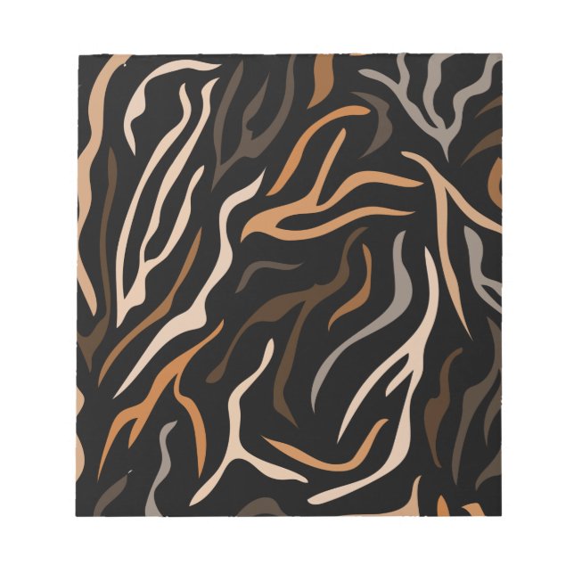  Tiger Colour Pattern Animal     Notepad (Front)