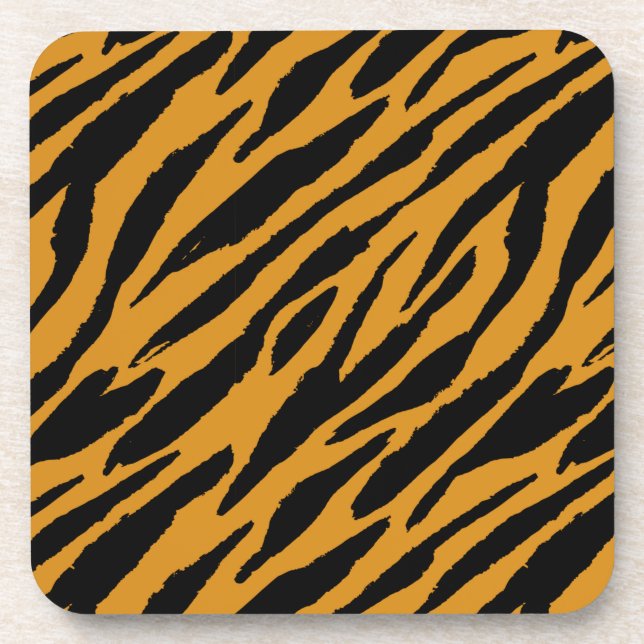 Tiger Colour Pattern Animals Lover         Coaster (Front)