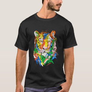 Tiger colourful animal art animal lovers tiger T-Shirt
