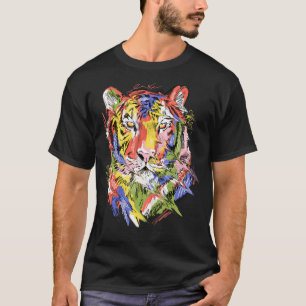 Tiger colourful art animal lovers artwork T-Shirt