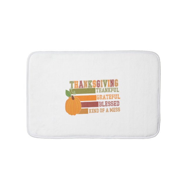 Tiger Country Pumpkin Bath Mat (Front)