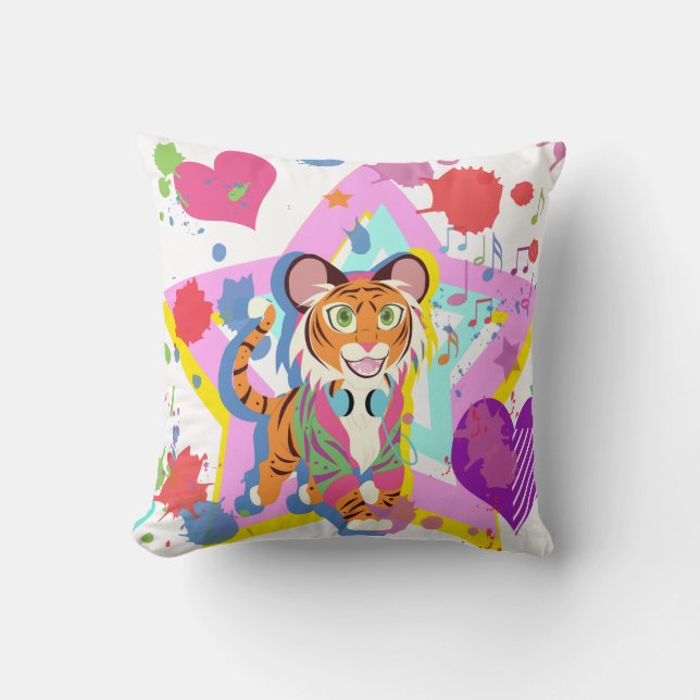 Tiger Cub Cushion (Front)