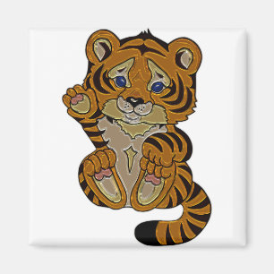 Tiger cub magnet