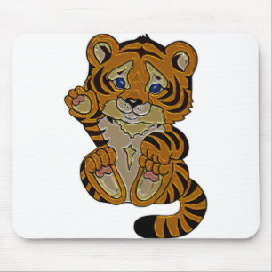Tiger cub mouse pad