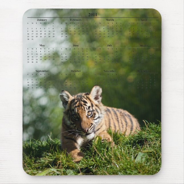Tiger Cub Mouse Pad (Front)