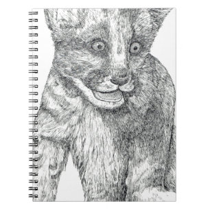 Tiger Cub pen and ink Notebook