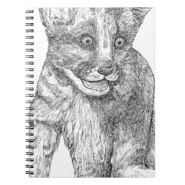 Tiger Cub pen and ink Notebook (Front)